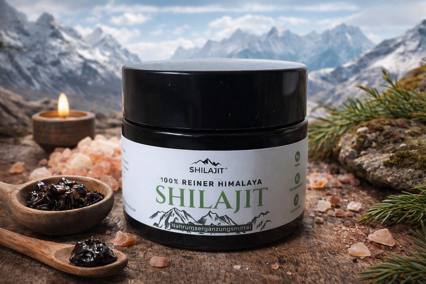 100% Reines Himalaya Shilajit – Laborgeprüftes Naturharz aus dem Himalaya