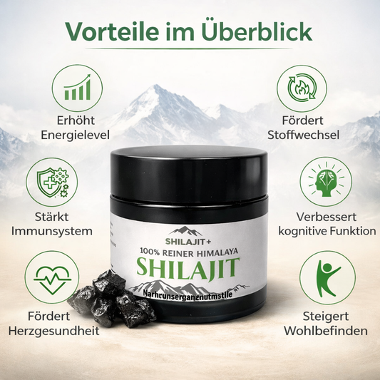 100% Reines Himalaya Shilajit – Laborgeprüftes Naturharz aus dem Himalaya